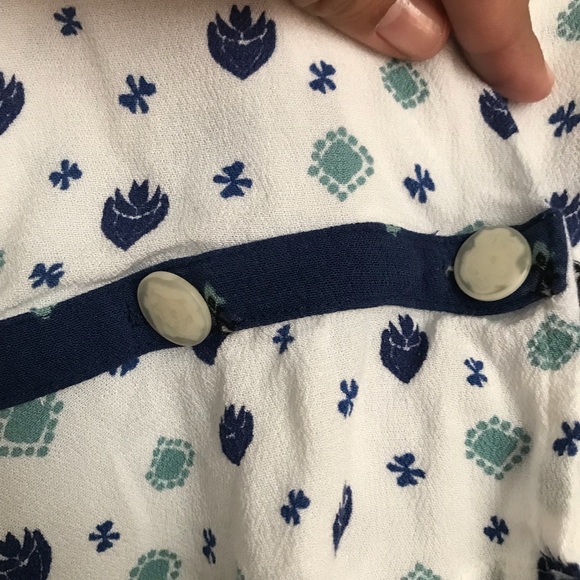 SOLD** FREE PEOPLE ‘where we roam’ ivory blouse - Picture 3 of 8